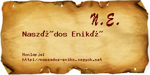 Naszádos Enikő névjegykártya