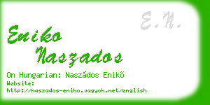 eniko naszados business card